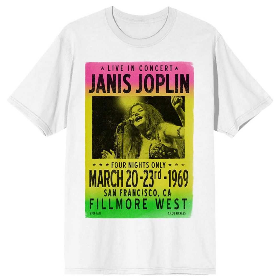 Picture of Janice Joplin Live In Concert Unisex Tee