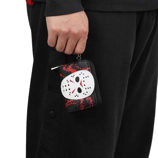 Picture of Friday The 13th Jason Mini Zip Around Wallet