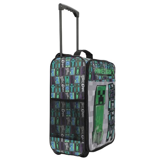 Picture of Minecraft Creeper Soft Sided Rolling Luggage