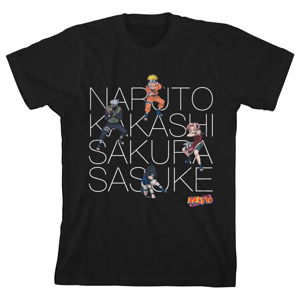 Picture of Naruto, Kakashi, Sakura & Sasuke Unisex Youth Tee