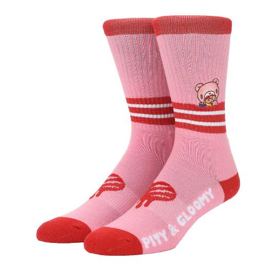Picture of Gloomy Bear Peek-a-boo Embroidered Crew Socks