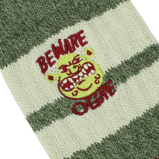 Picture of DreamWorks Shrek Beware Ogre Embroidered Crew Socks