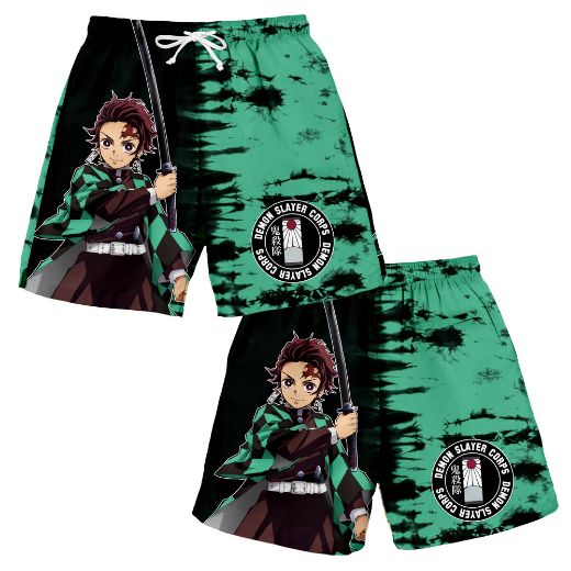Picture of Demon Slayer Corps Tanjiro Sublimated Active Shorts