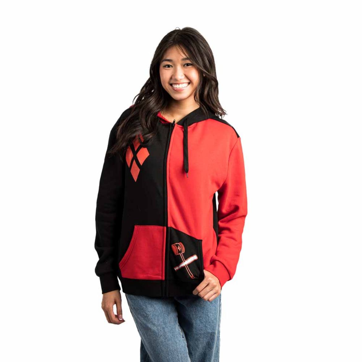 Picture of DC Comics Harley Quinn Juniors Pre-pack Zip-up Hoodie