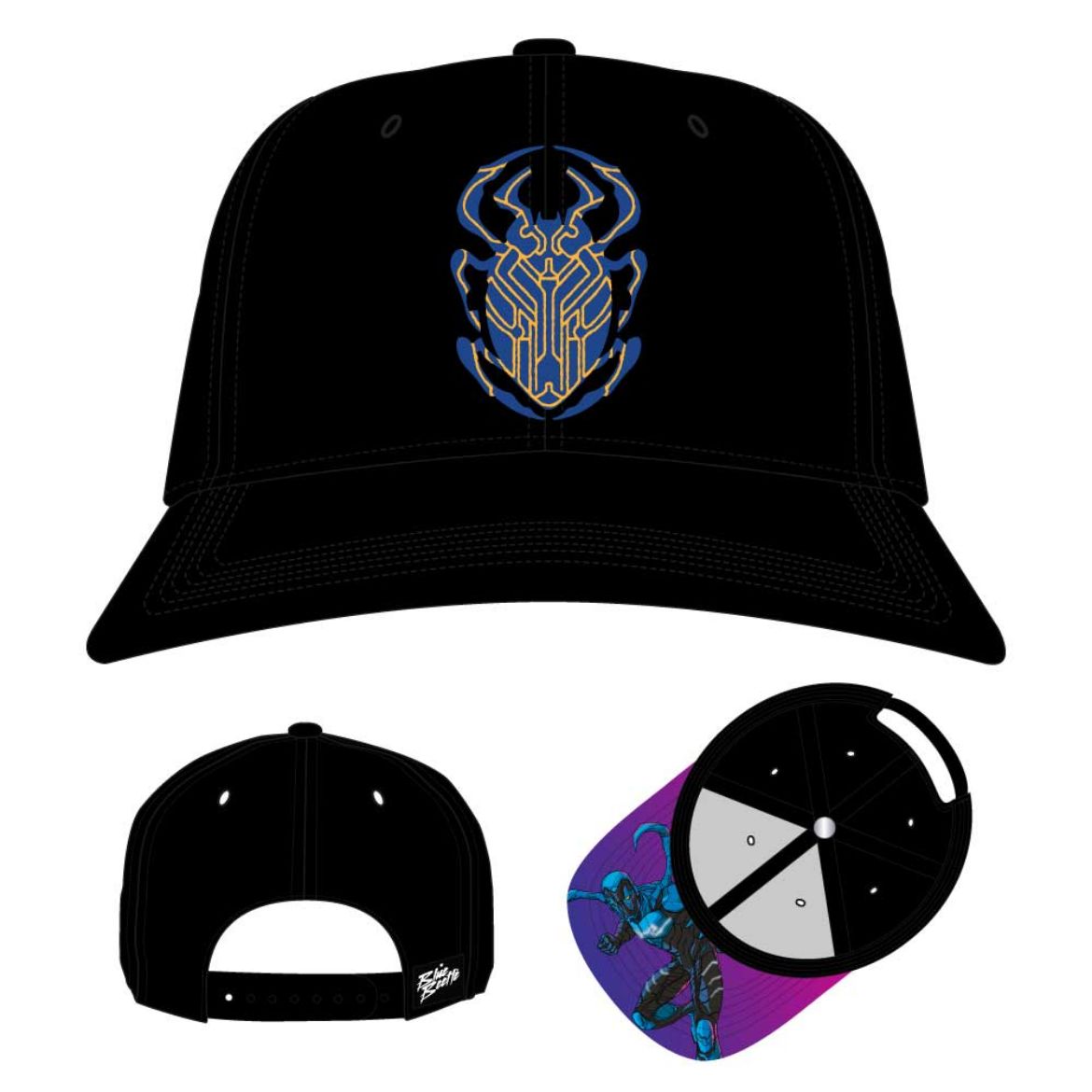 Picture of DC Comics Blue Beetle Elite Flex Pre-Curved Bill Snapback