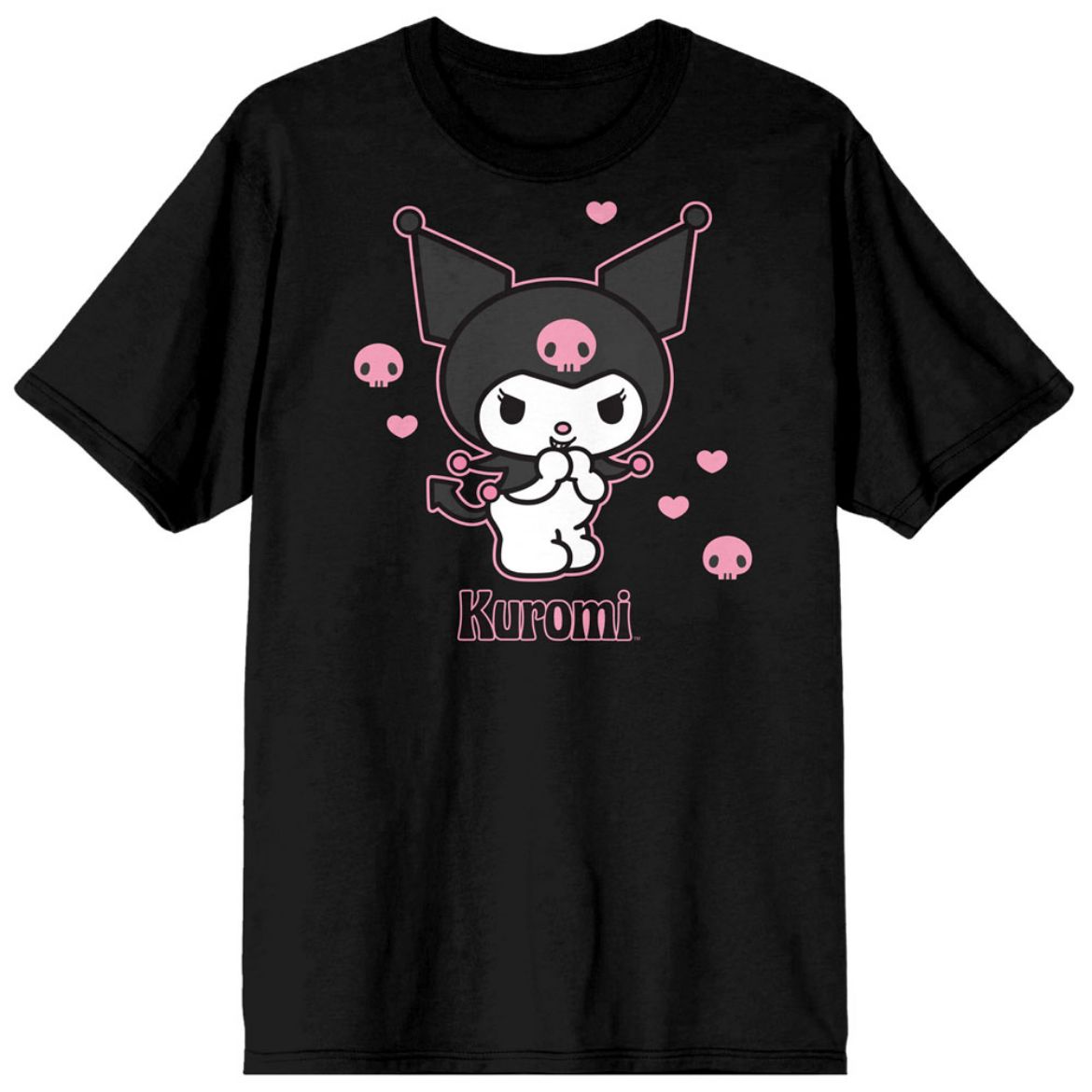 Picture of Kuromi Hearts & Skulls Unisex Pre-pack Tee
