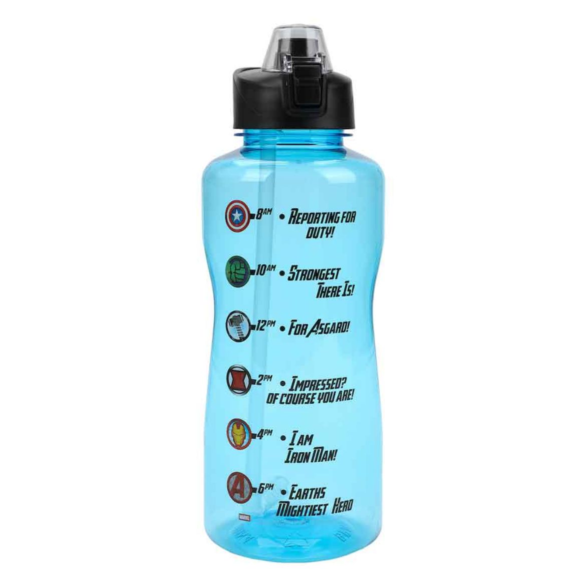 Picture of Marvel Earth's Mightiest Heroes Motivational 2 lt. Water Bottle