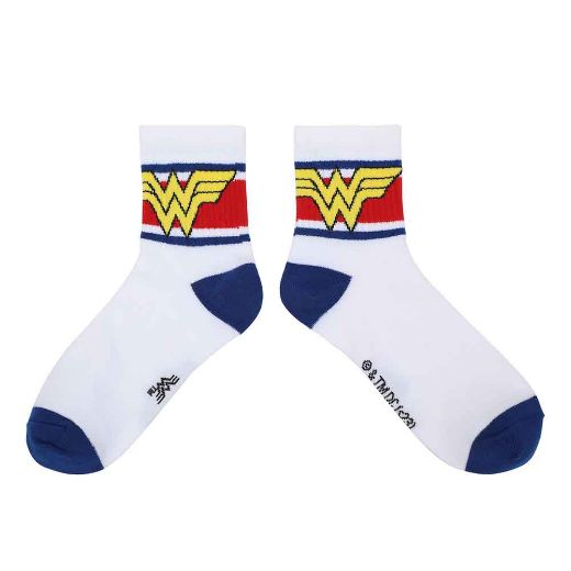 Picture of DC Comics Wonder Women's Quarter Crew 3 Pack Socks