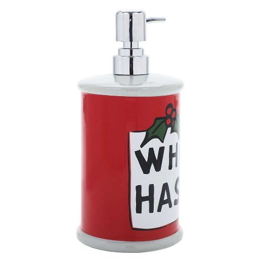 Picture of Dr. Seuss The Grinch Who Hash 24 oz. Ceramic Soap Dispenser