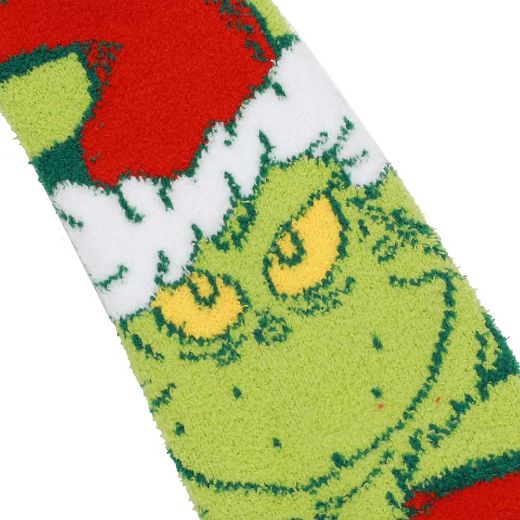 Picture of Dr. Seuss The Grinch Chenille 3 Pair Ankle Socks