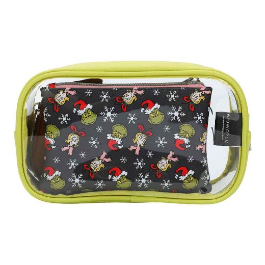 Picture of Dr. Seuss The Grinch Travel Cosmetic Bags - Set of 3