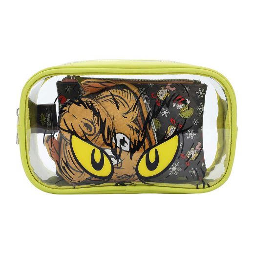 Picture of Dr. Seuss The Grinch Travel Cosmetic Bags - Set of 3