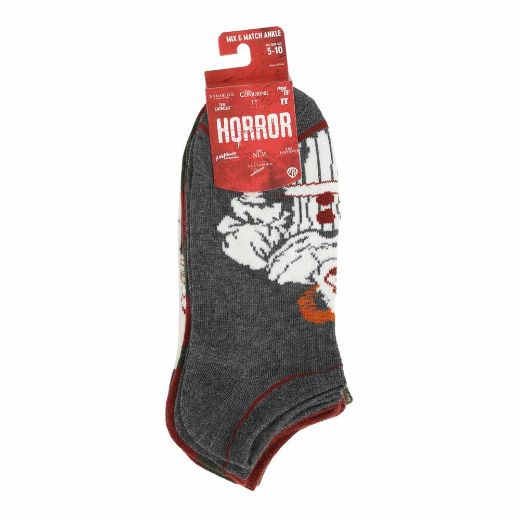 Picture of Classic Horror Mix & Match 5 Pair Ankle Socks