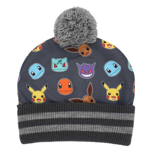 Picture of Pokemon Faces Youth Beanie & Gloves Combo