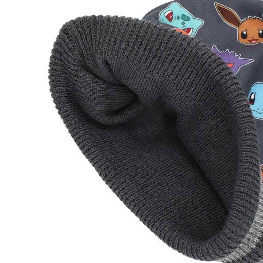 Picture of Pokemon Faces Youth Beanie & Gloves Combo