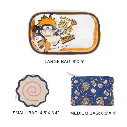 Picture of Naruto Ichiraku Ramen Travel Cosmetic Bags - Set of 3