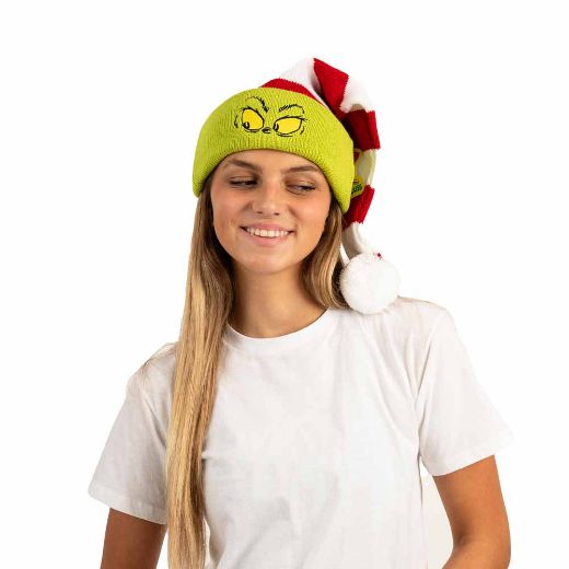 Picture of Dr. Seuss The Grinch Striped Santa Hat