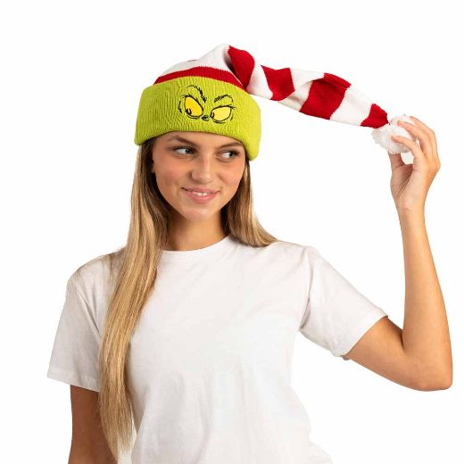 Picture of Dr. Seuss The Grinch Striped Santa Hat