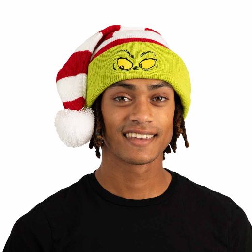 Picture of Dr. Seuss The Grinch Striped Santa Hat