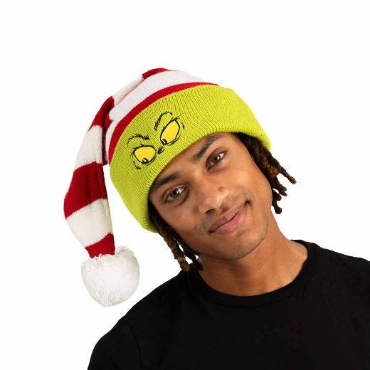 Picture of Dr. Seuss The Grinch Striped Santa Hat