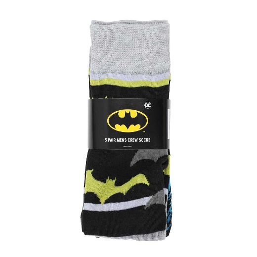 Picture of DC Comics Batman Dark Knight 5 Pair Crew Socks