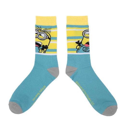 Picture of Minions Characters 5 Pair Crew Socks