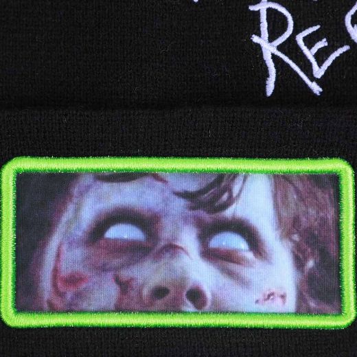 Picture of The Exorcist I'm Not Regan Distressed Sublimated Patch Cuff Beanie