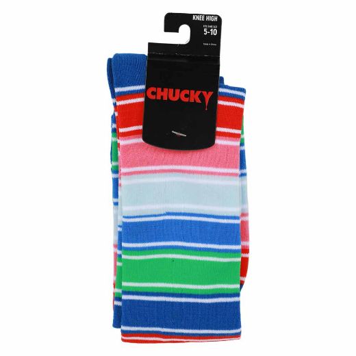 Picture of Chucky Good Guys Striped Knee High Socks