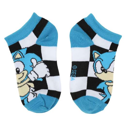 Picture of Sonic the Hedgehog Classic Youth 6 Pair Ankle Socks