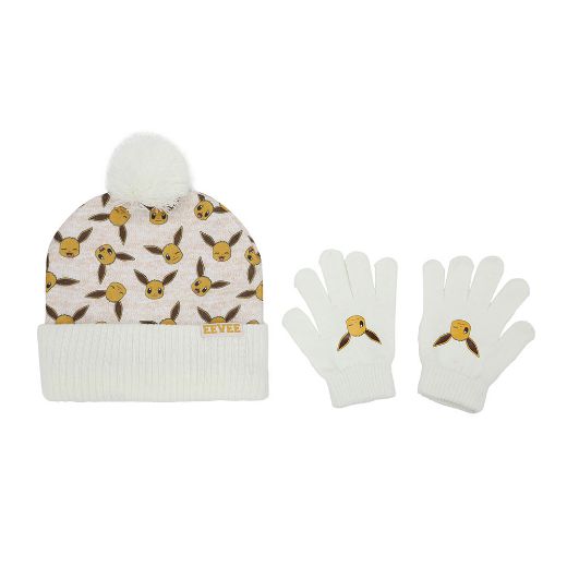 Picture of Pokemon Eevee Youth Beanie & Gloves Combo