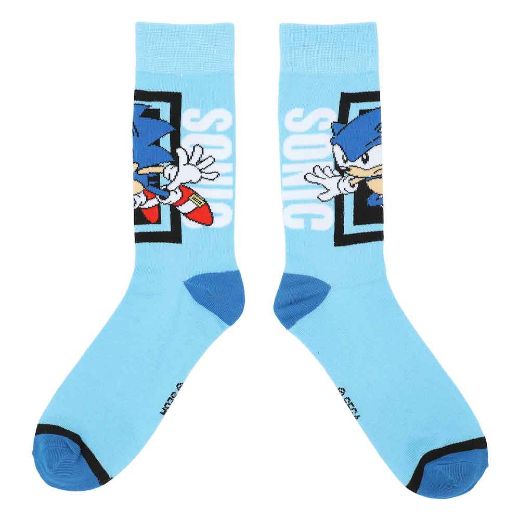 Picture of Sonic the Hedgehog Let's Go 5 Pair Crew Socks 