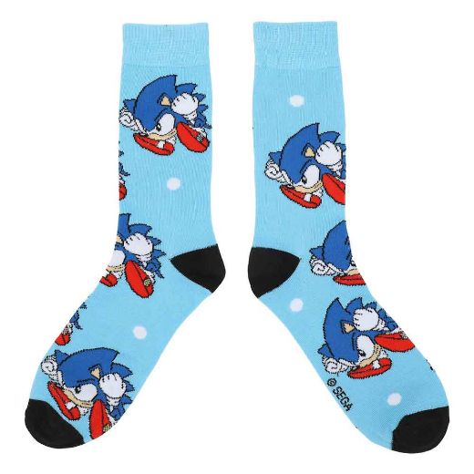 Picture of Sonic the Hedgehog Let's Go 5 Pair Crew Socks 