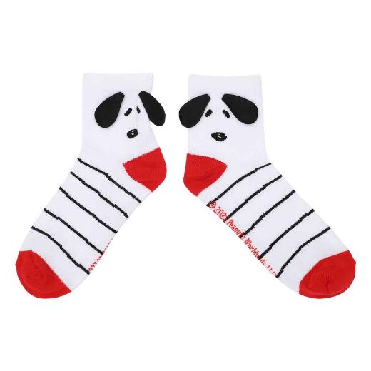 Picture of Peanuts Charlie Brown & Snoopy 3D Women's 2 Pair Quarter Crew Socks