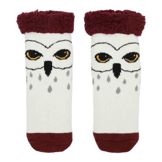 Picture of Harry Potter Hedwig Faux Sherpa Women's Slipper Socks