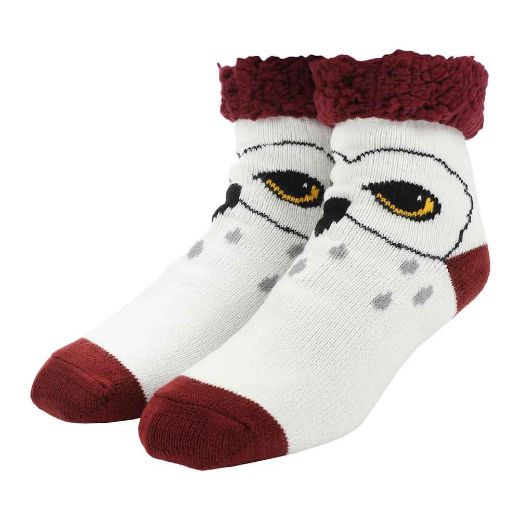 Picture of Harry Potter Hedwig Faux Sherpa Women's Slipper Socks