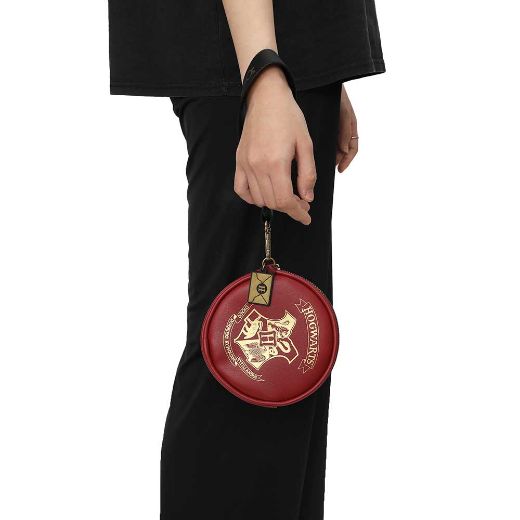 Picture of Harry Potter Hogwarts Crest Wristlet Coin Pouch