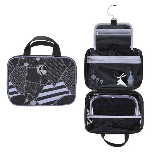 Picture of Nightmare Before Christmas Jack & Sally Hanging Toiletry Bag