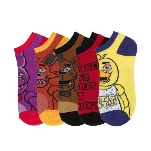 Picture of Five Nights at Freddy's Characters 5 Pair Ankle Socks
