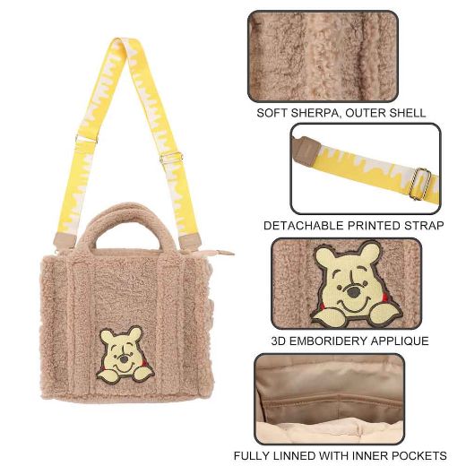 Picture of Disney Winnie the Pooh Sherpa Textured Handbag