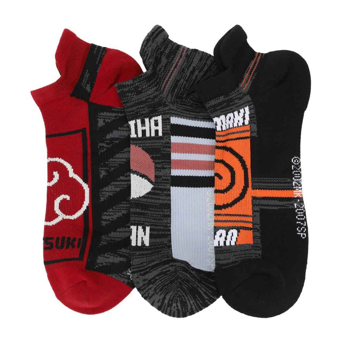 Picture of Naruto Athletic Compression 3 Pair Men's Ankle Socks