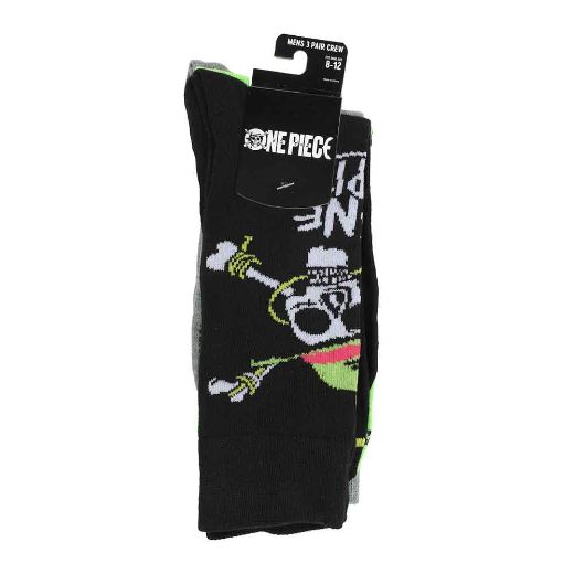 Picture of One Piece Icons 3 Pair Crew Socks