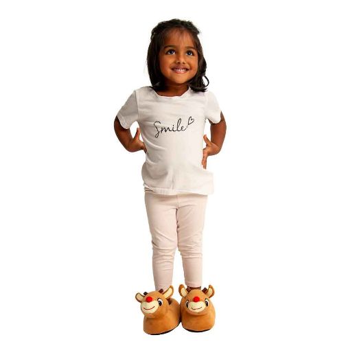 Picture of Rudolph Youth 3D Plush Slippers