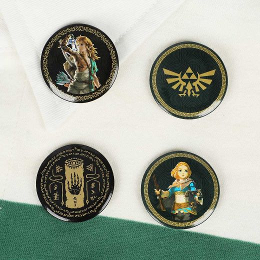 Picture of Zelda Tears of the Kingdom Characters Button Set