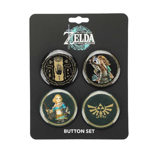 Picture of Zelda Tears of the Kingdom Characters Button Set