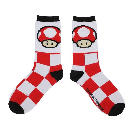 Picture of Super Mario Icons Women's 5 Pair Crew Socks