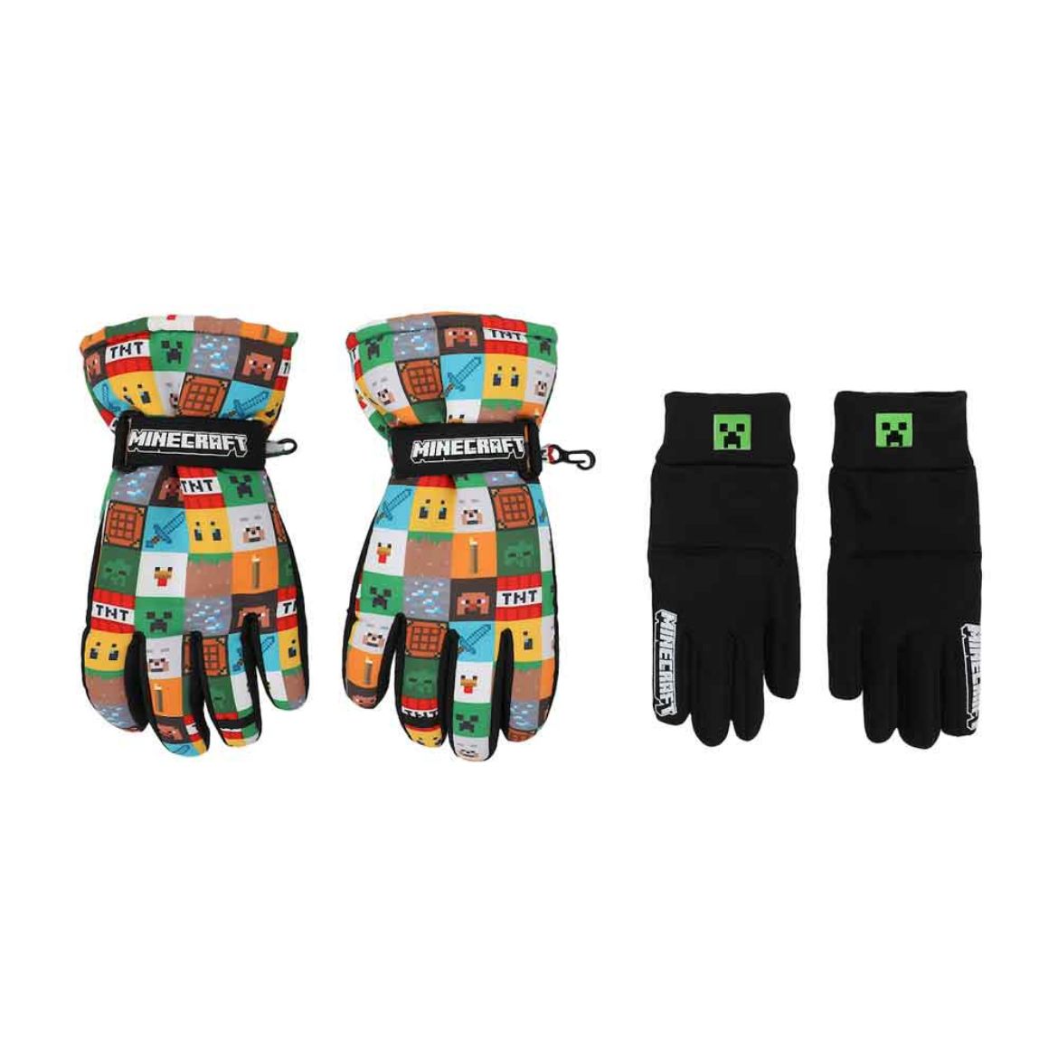 Picture of Minecraft Icons AOP Youth Ski Glove and Sure Grip Liners