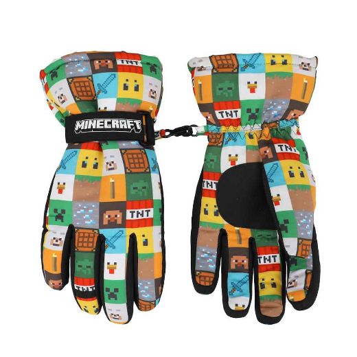 Picture of Minecraft Icons AOP Youth Ski Glove and Sure Grip Liners