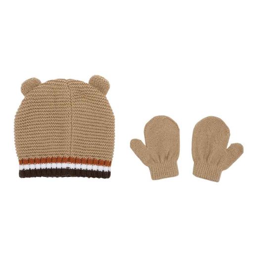 Picture of Little Me Bear Beanie & Mitten Combo