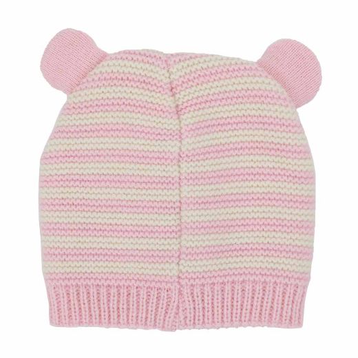 Picture of Little Me Pink Bear Beanie & Mitten Combo - Infant 3/9 M