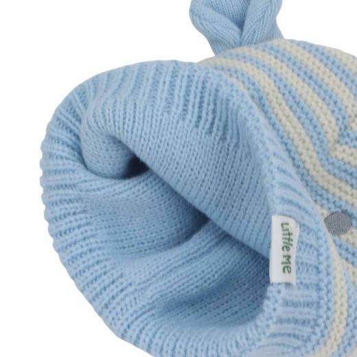 Picture of Little Me Blue Bear Beanie & Mitten Combo - Infant 3/9 M